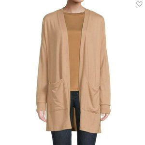 SANCTUARY Leopard-Print Open-Front Cardigan Medium $99